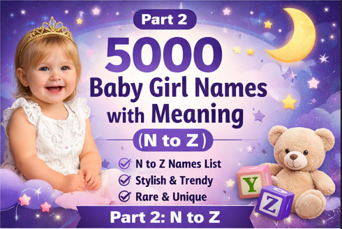 5000 Baby Girl Names with Meaning N to Z
