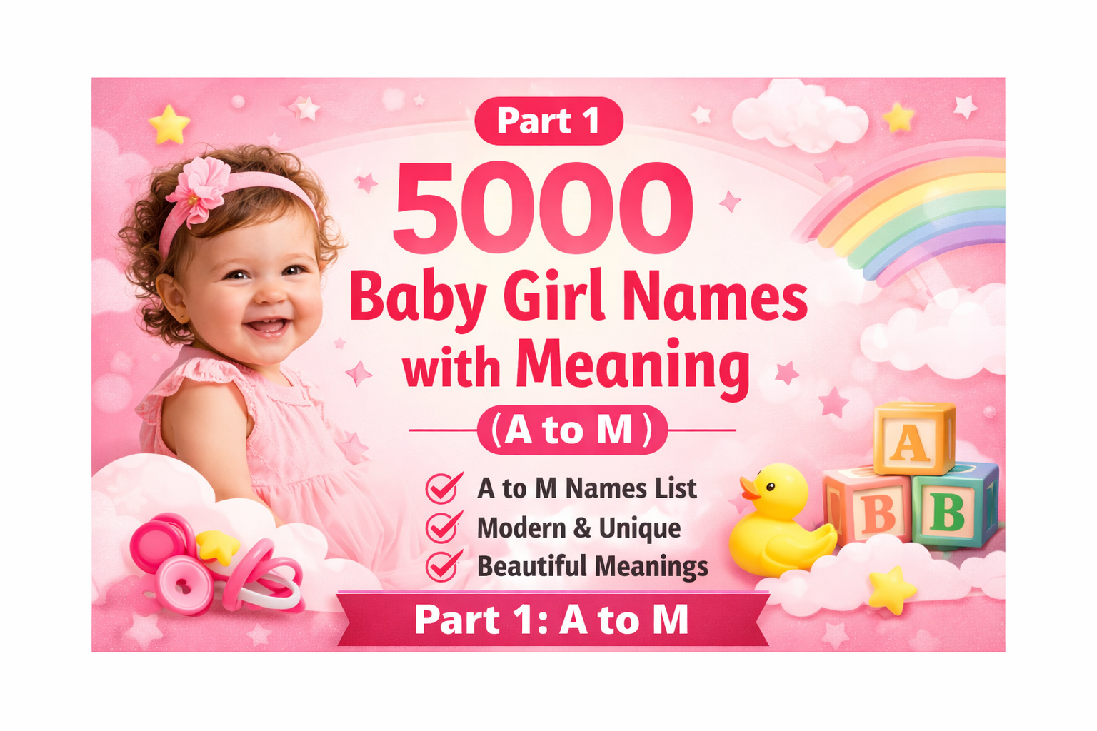 5000 Baby Girl Names with Meaning (A to M)
