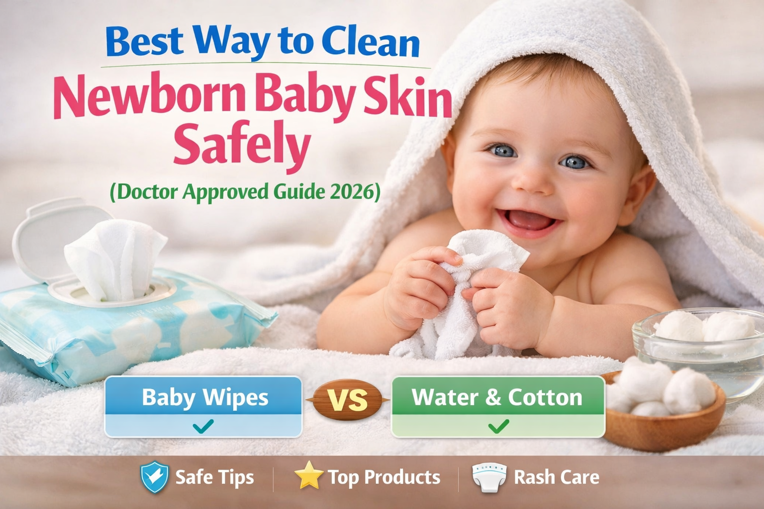 Best Way to Clean Newborn Baby Skin Safely